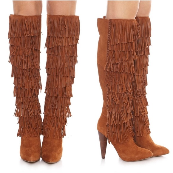Steve Madden Maraka Fringe Tall Boots size 8 - Picture 13 of 13